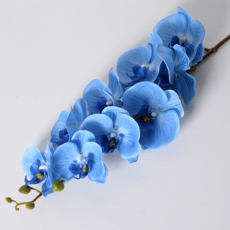 Azul flores simuladas flores falsas flores flores de seda artificial flores de plástico decoración decorativa decoración de boda sala de estar