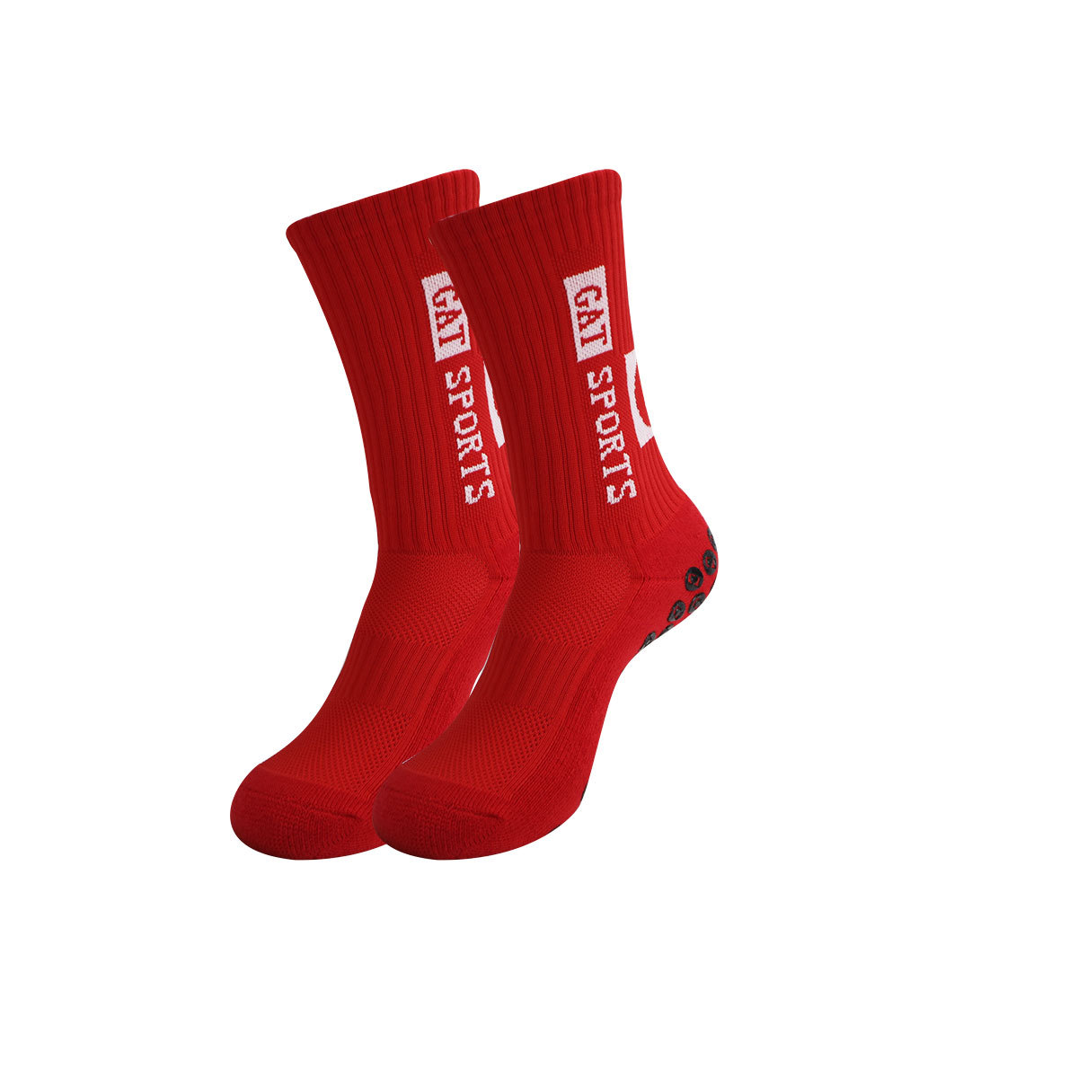 Non-Slip Football Socks With Anti-Slip Dots, Mid-Calf Sports Socks For Training & Matches, Breathable & Anti-Odor, Unisex Athletic Socks_vogvips.com