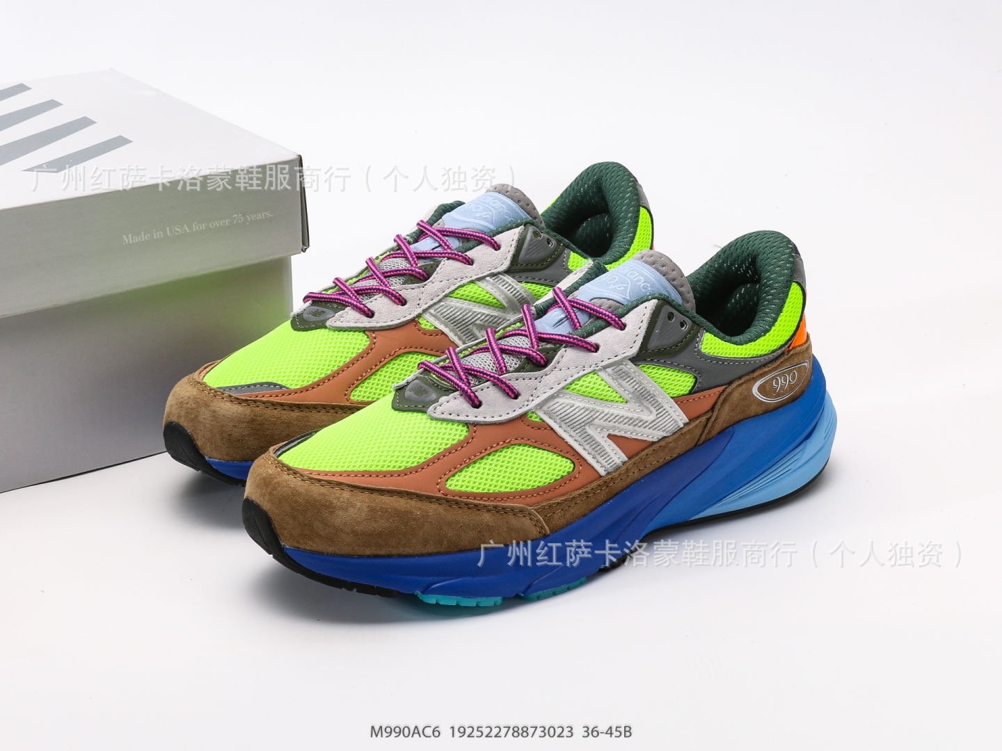 Putian Chunyuan onda zapatillas deportivas NB 990v6 zapatillas de carrera conjuntas para hombres y mujeres zapatos de altura retro
