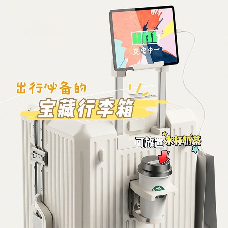 37 puntos de equipaje mujer gran capacidad de cinco ruedas caja de tracción alta 28 pulgadas separación seca y húmeda caja de freno 26