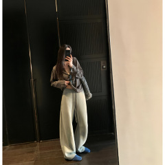 欧陽 8/21 20時【必見！the th*ow ゆったりパンツの王様】ゆったりワイドレッグカジュアルパンツ
