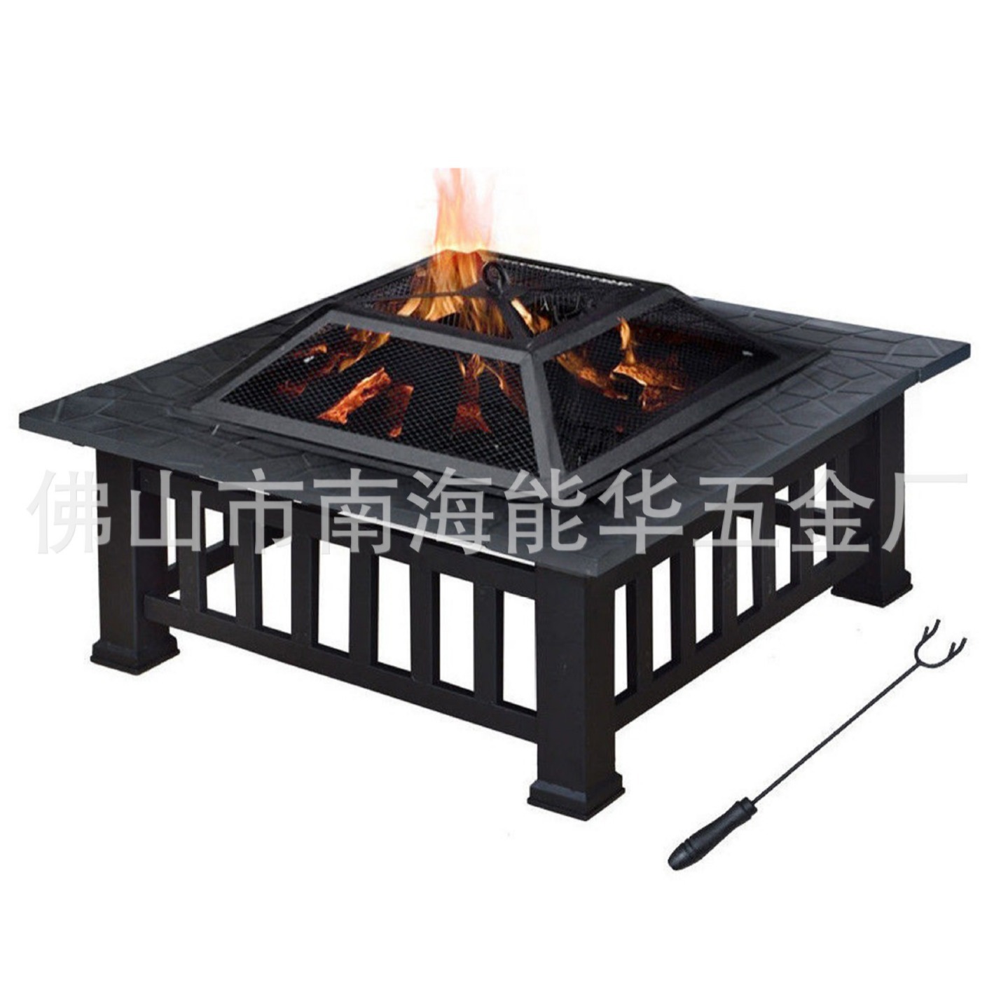 Directo de fábrica al aire libre cuadrado estufa de barbacoa brasero de carbón barbacoa hogar Parrilla de barbacoa interior al por mayor