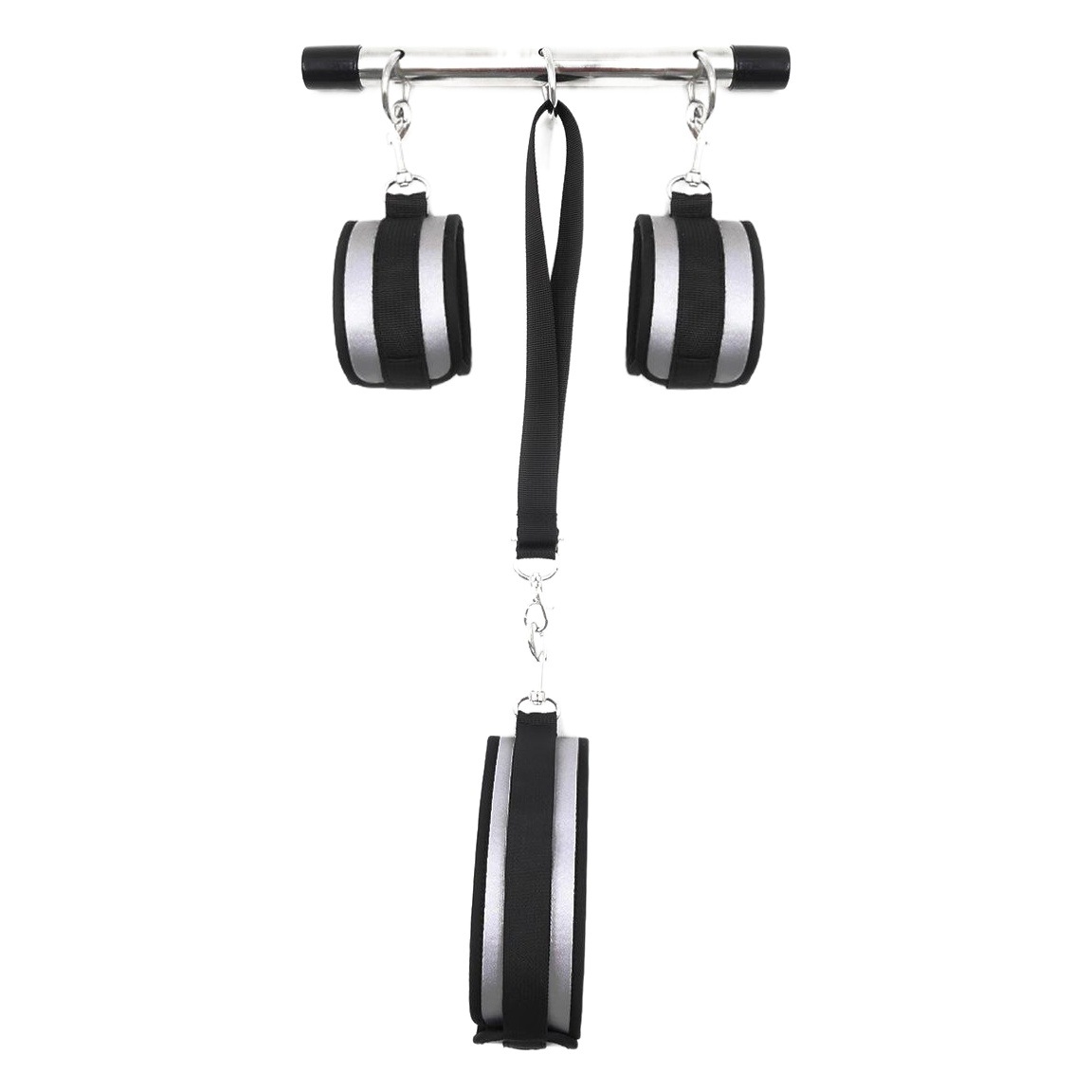Comercio exterior al por mayor Amazon Supply sexy tubo de acero inoxidable esposas tobillo cuff cuello cuff reverso espalda traje palabra rack