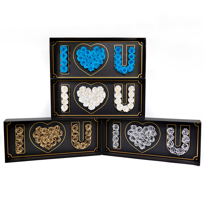 Caja de regalo de rosa amor eterno 520 Día de San Valentín para la novia regalos creativos de fábrica al por mayor adornos flores