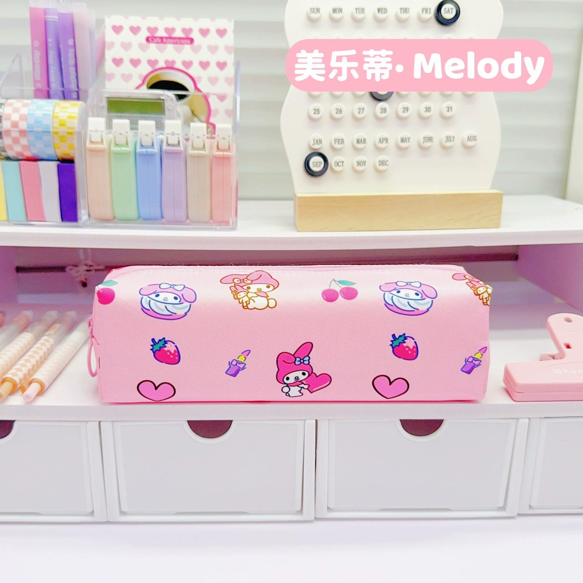 Sanrio, мультяшный качественный вместительный милый пенал для учеников начальной школы
