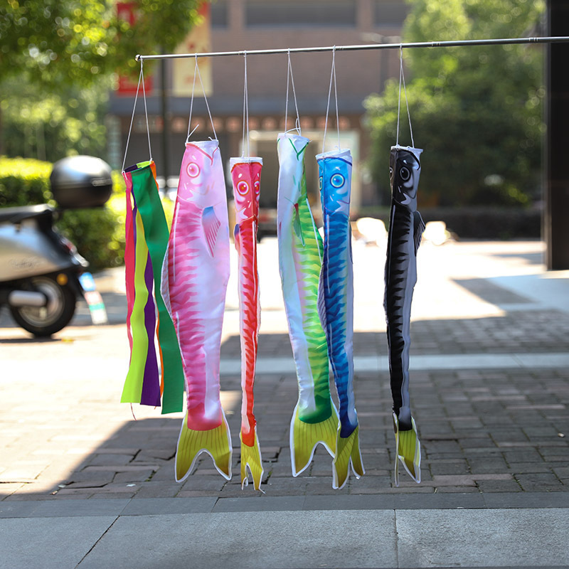 Japanese-Style Carp Flags Koi Flags Fishing Gear Store Traditional Japanese Children's Day Decoration Photography Outdoor Decoration