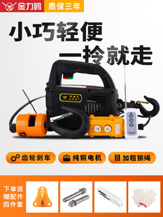 Portable Wireless Remote Control Electric Hoist 220V Hanging Crane Household Small Lift Lifting Crane