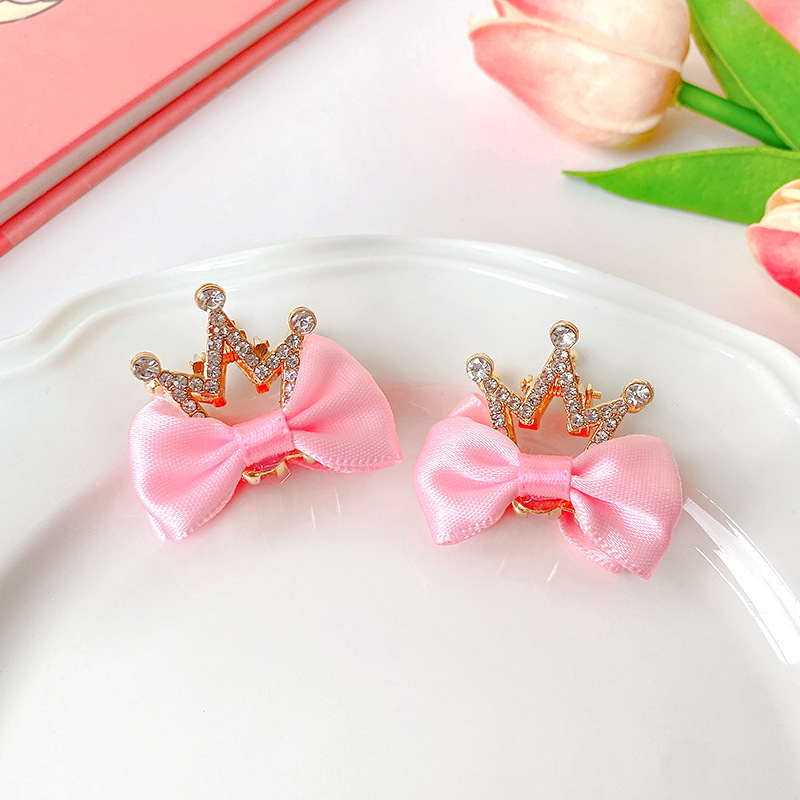 Las niñas arco de doble cara pinza de pelo princesa accesorios para el cabello horquilla rota horquilla Bangs clip horquilla tocado no daña el cabello estilo coreano