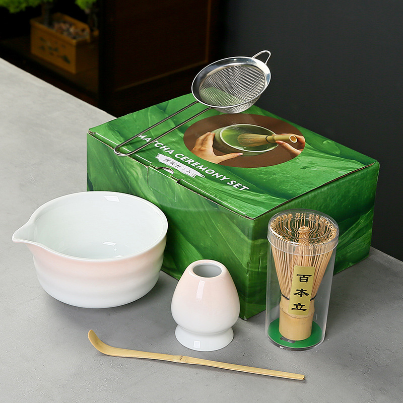 抹茶茶碗日本式抹茶宋代点茶道具陶磁器茶碗カップミキサー抹茶ブラシ茶コップセット|undefined