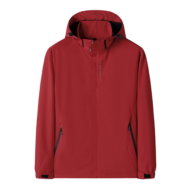 Couple Mesh 150D High Elastic Outdoor Sports Single Jacket Men's and Women's Casual Jacket Windbreaker Custom Logo