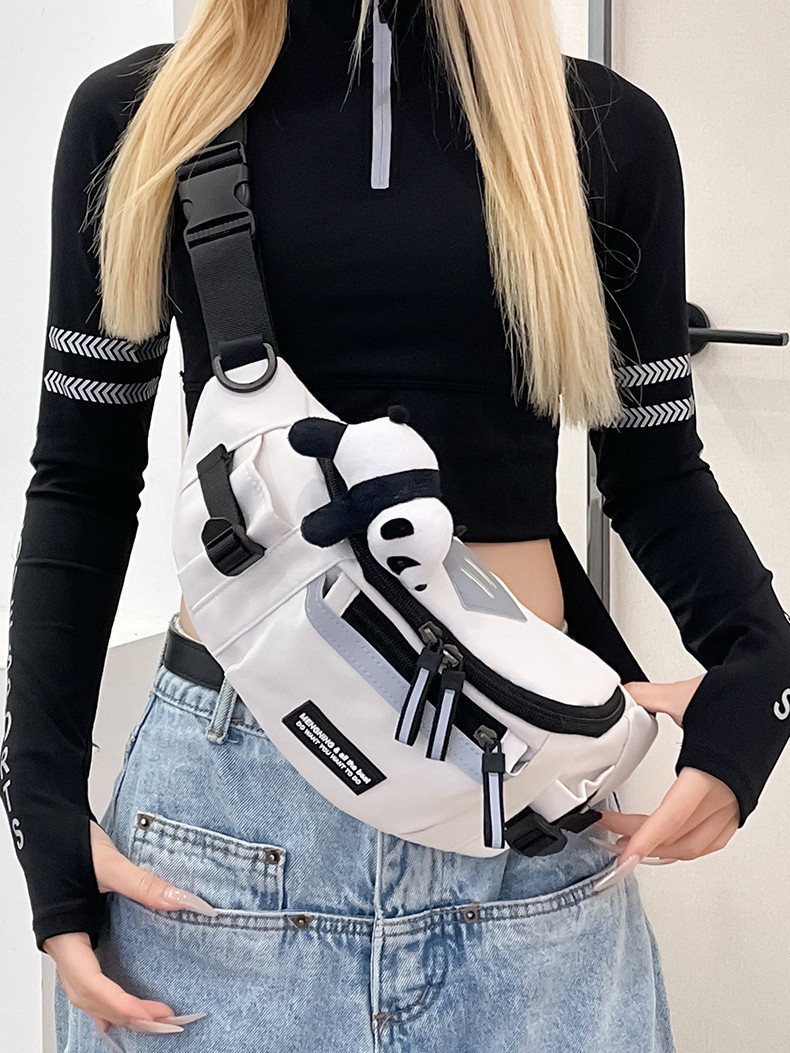 Bolso bandolera para hombre, estilo japonés de ropa de trabajo, riñonera deportiva, nuevo bolso de hombro y pecho versátil, informal y moderno para estudiantes y ciclistas, para mujer.