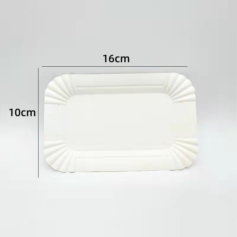 100 platos de papel desechables, cuencos de papel, pulpa de caña de azúcar, degradable, platos de picnic domésticos comerciales, platos, platos, platos, pintura de discos