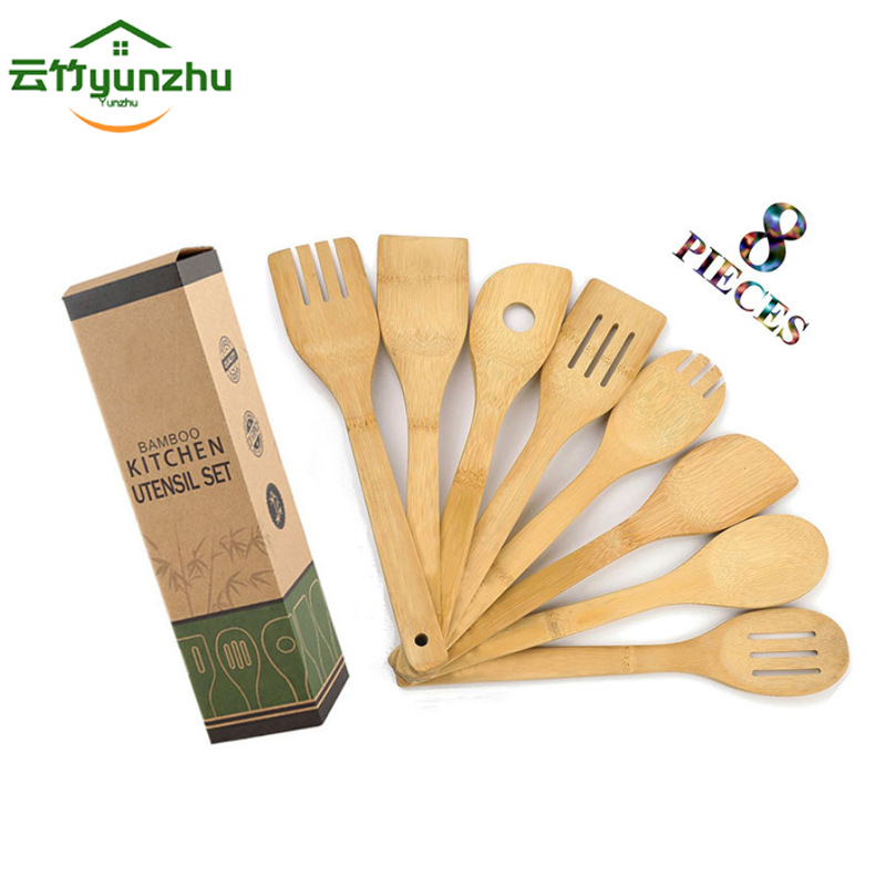 TEMU Pala de bambú Juego de cocina Suministros de cocina Juego de Amazon Pala de bambú Juego de utensilios de cocina Pala de bambú para el hogar