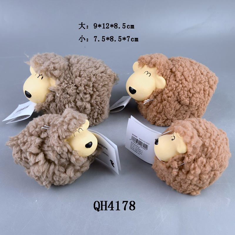 Inswind creativo ovejas mini adornos de animales lindos decoración de la habitación de chicas decoración de escritorio de oficina decoración pequeña