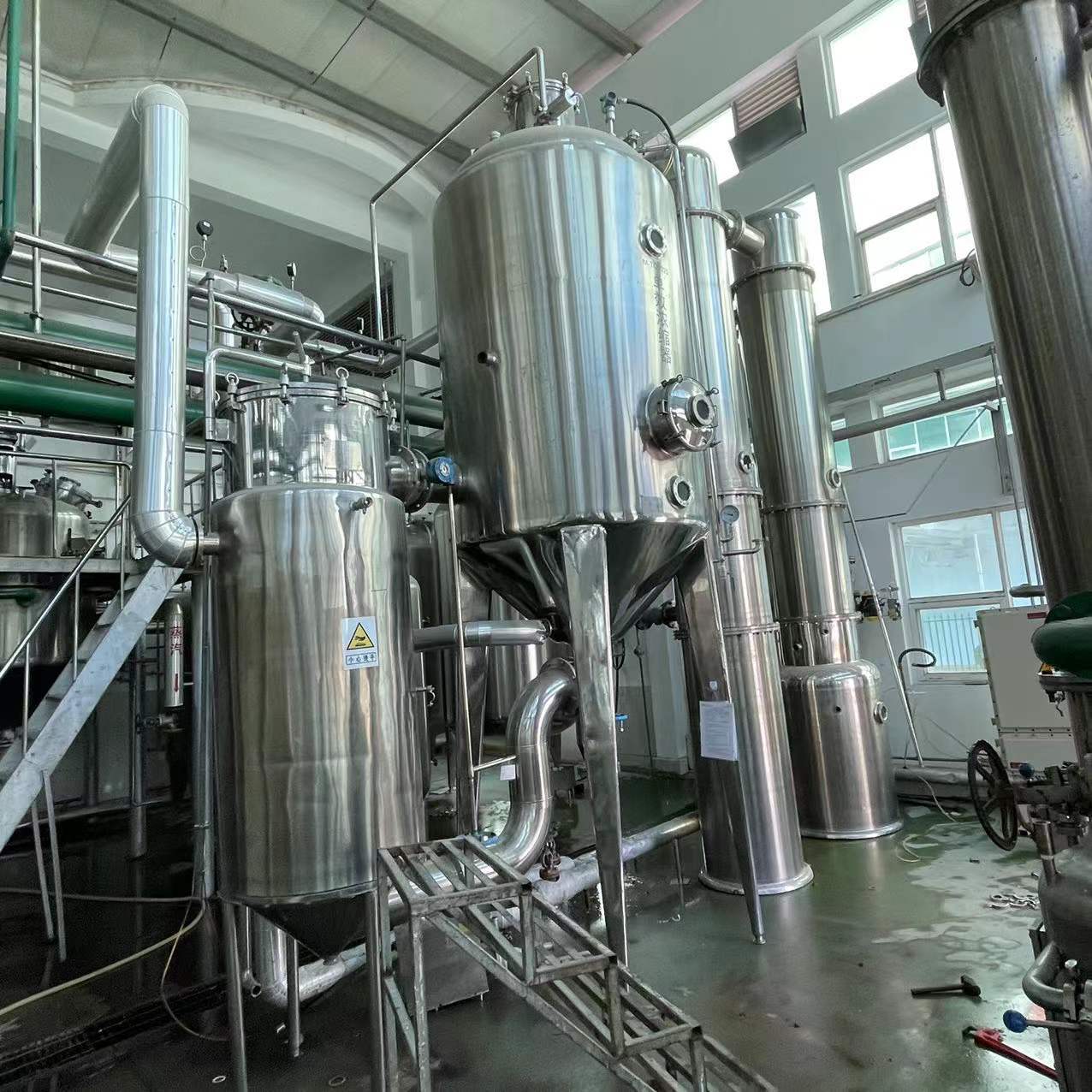 销售现货单效1吨双效两吨三效蒸发器 化工MVR蒸发器