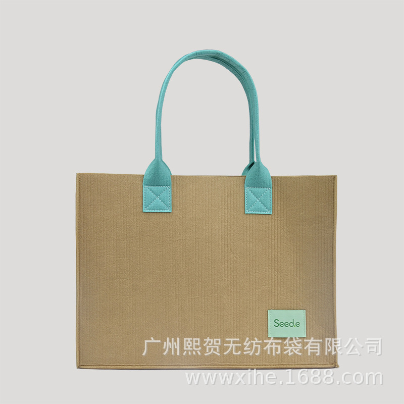 新款毛毡布包时尚百搭托特包潮流伴手礼品包装手提毛毡布购物袋