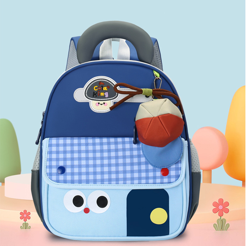 Mochila de jardín de infantes nuevo niño de dibujos animados 3 años 5 años mochila de preescolar transpirable clase grande mochila de niña pequeña