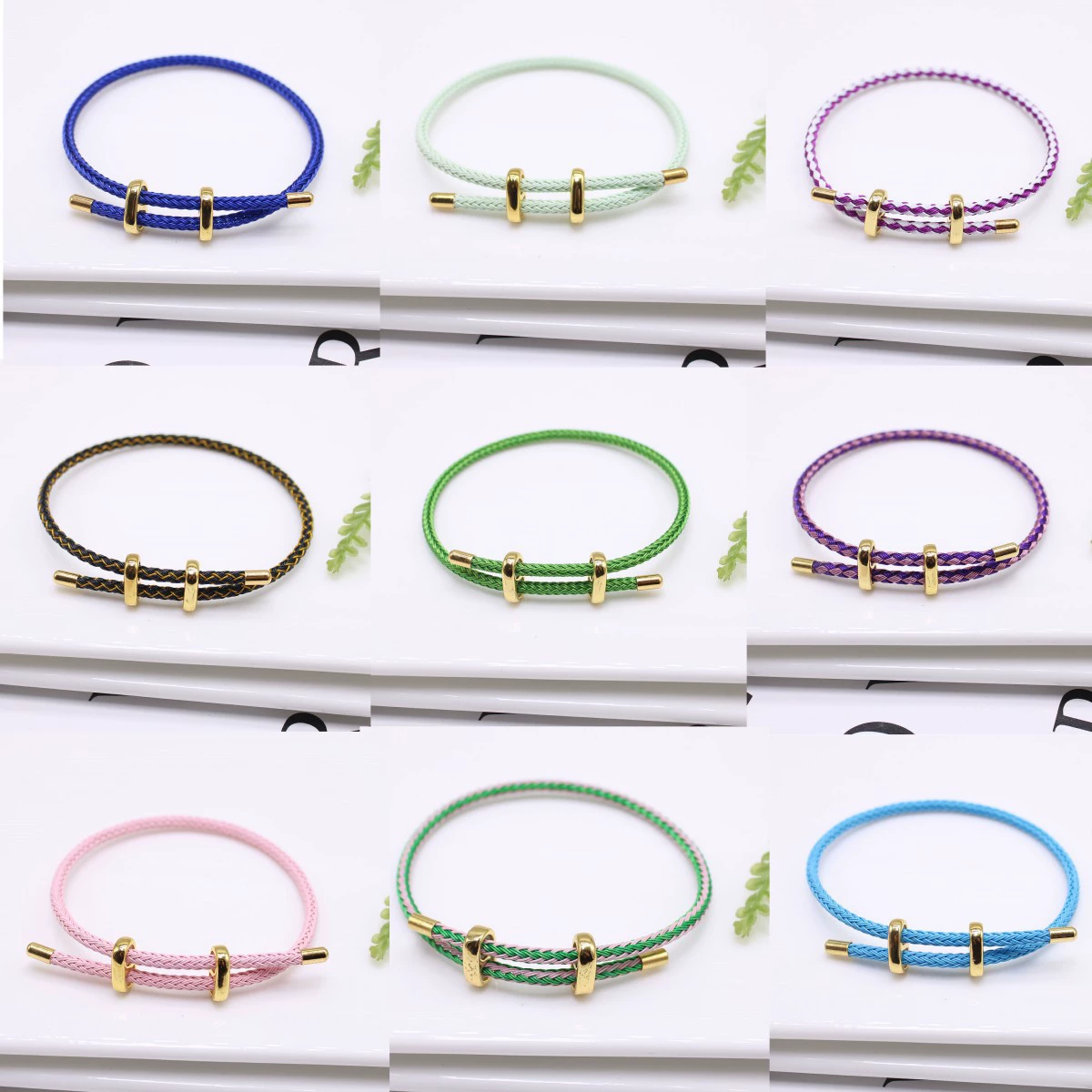 DIY бисерная проволока ручная веревка 3 мм пара diy8 слово пряжка проволочный веревка браслет двухсторонняя регулировка передачи бусин