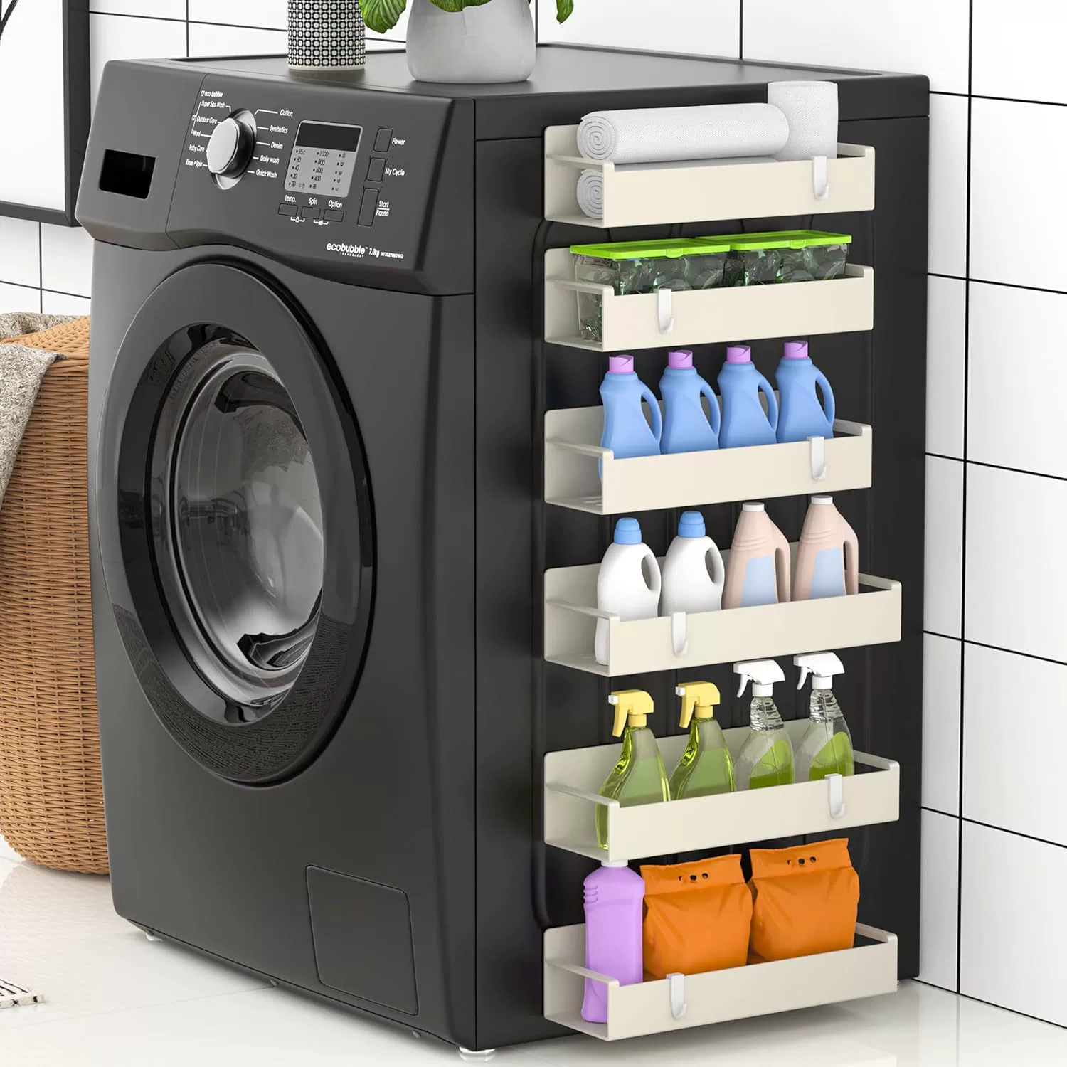 Spice Rack Magnetic Storage Rack No-drill Kitchen from Yomiego