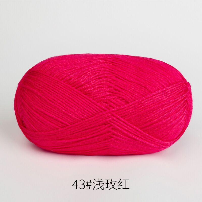 43 라이트 로즈 레드*32S*라이트*6*코튼 클리어