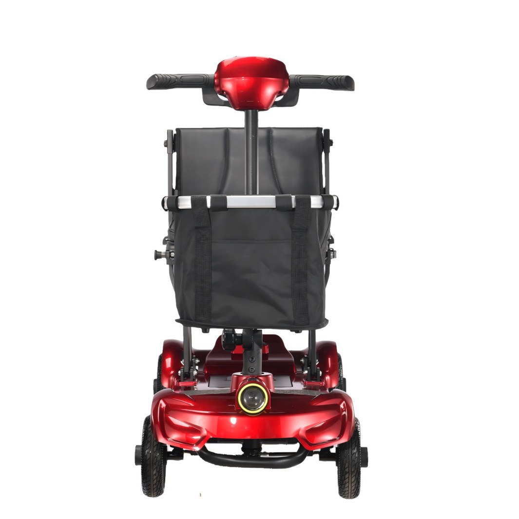 Four-wheel electric mobility scooter for elderly/disabled, anti-fall, foldable