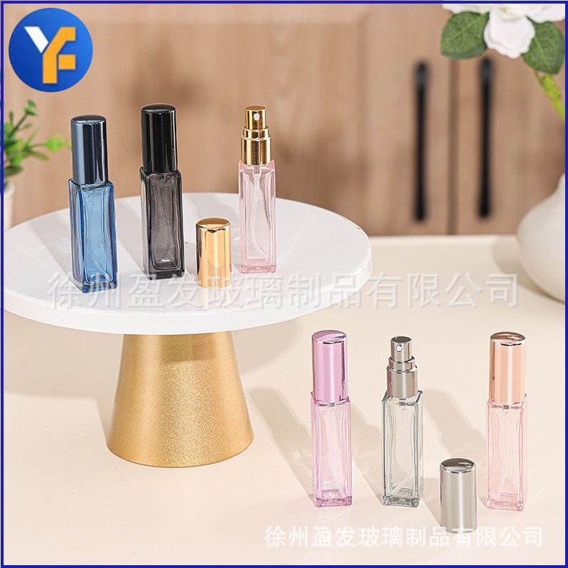 F018 - botella de fragancia portátil de alta calidad 5ml botella de pulverización de muestra pequeña botella vacía de vidrio de alta calidad 10ml pulverizador
