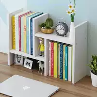 Книжная полка Простая настольная полка для хранения Детская комбинированная книга Настольное хранилище Студенческое общежитие Простой офисный маленький книжный шкаф