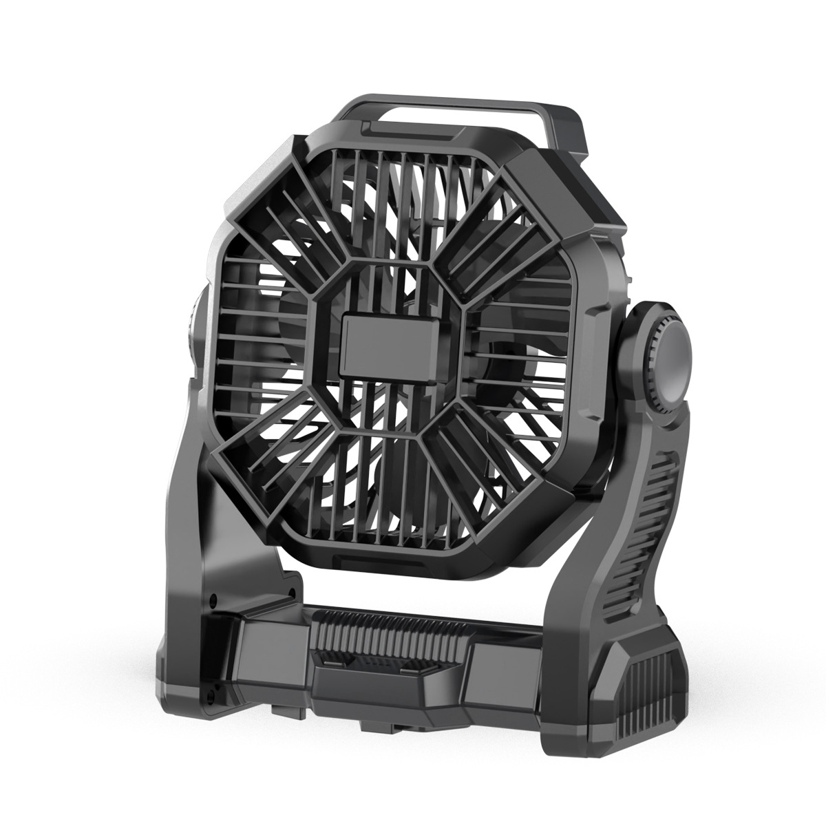 Lámpara Ventilador de Escritorio para Camping USB Recargable con Luz de Emergencia para Tienda de Campaña