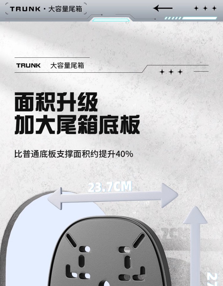 Suitable for Electric Vehicle Trunk Yadea Aima Taiping Luyuan Universal Large Battery Vehicle Rear Trunk Motorcycle