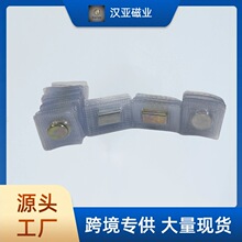 包胶磁铁压膜暗吸磁吸扣服装单面磁PVC磁扣磁吸强磁磁吸贴片磁片