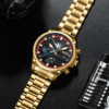Fashionable men's watch, trend swiss watch, quartz watches, waterproof steel belt