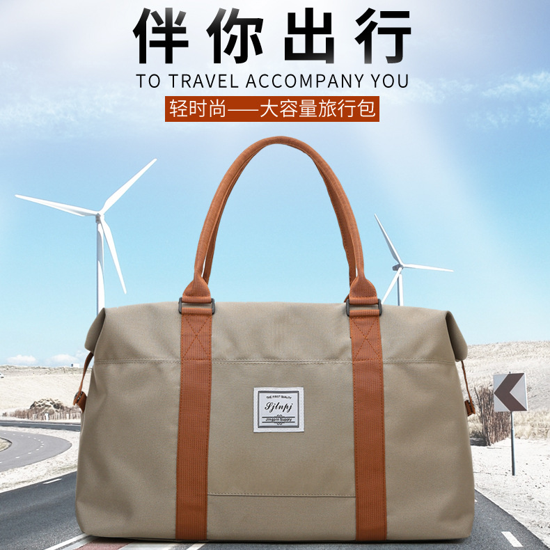 Women's Outdoor Commuter Travel Bag, Oxford Cloth Handbag For Storage, Sports And Gym Bag - Thumbnail 2
