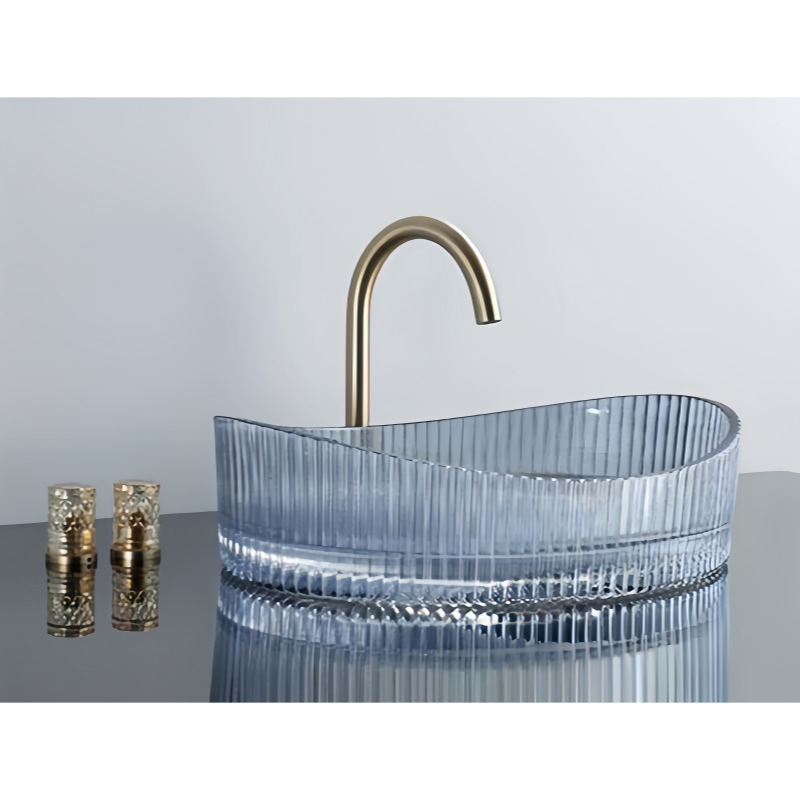 Cross-Border E-Commerce Direct Sales from Manufacturers: Crystal Glass Basin, Die-Cast Basin, Washbasin, High-End Bathroom Sink, Hotel Light Luxury