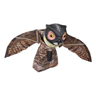 Simulated Garden Bird Repellent Model, Simulated Owl with Wings, Outdoor Farm Ornaments