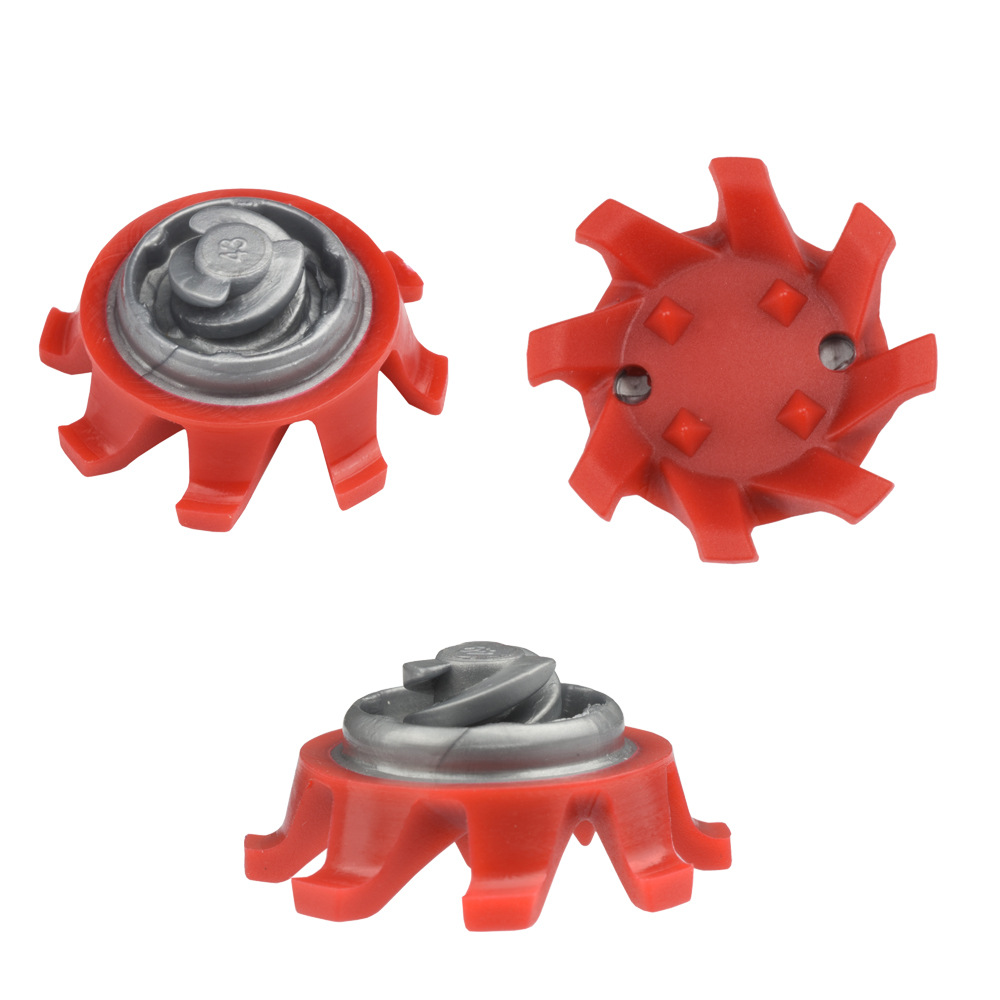 Golf picos rojo gris rápido rotación picos Golf zapatos Accesorios