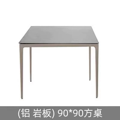90 * 90 mesa cuadrada de tablero de roca
