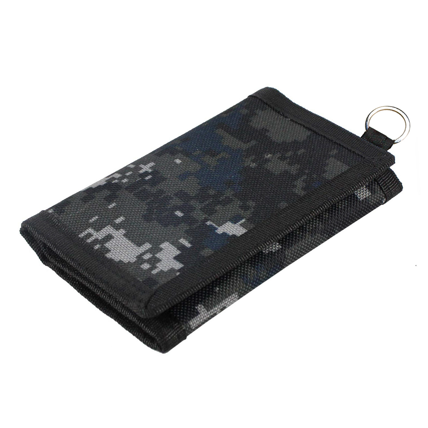 Fabricante DE LA FUENTE en el monedero común del monedero de la moneda de los niños de la cantidad grande del paño del camuflaje del poliéster de la cartera al por mayor europeo y americano transfronterizo