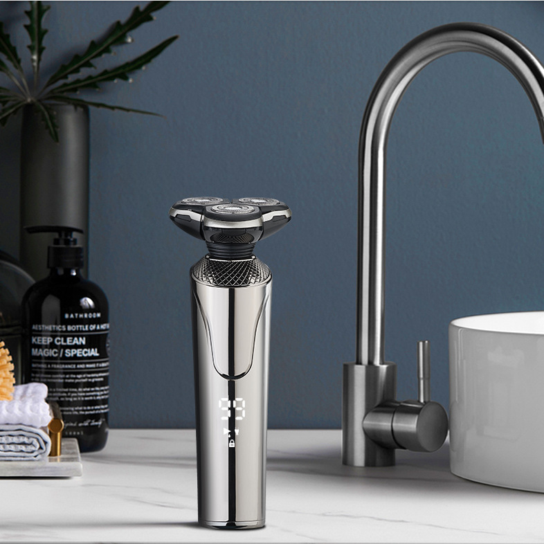 afeitador eléctrico de alta potencia recargable afeitador hombre afeitador líquido RQ676 cabeza de tres cuchillos