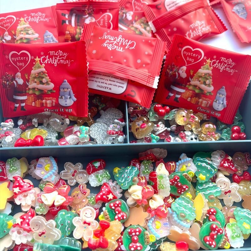 【Cross-Border Labeling and Shipping】Christmas Blind Bags with English Mystery Lucky Bags, Glowing in the Dark, Featuring Christmas Trees and Snowmen 【Cross-Border Labeling and Shipping】Christmas Blind Bags with English Mystery Lucky Bags, Glowing in the Dark, Featuring Christmas Trees and Snowmen