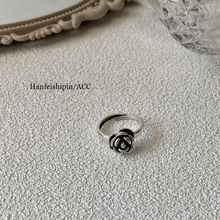 2022新款暗黑玫瑰防狼食指戒旋转一扭即用防身刺自卫指环开口戒指