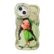 Cute Cartoon Girl for iphone16promax Apple Phone Case 15 Double Bracket 14 Niche 13 Silicone