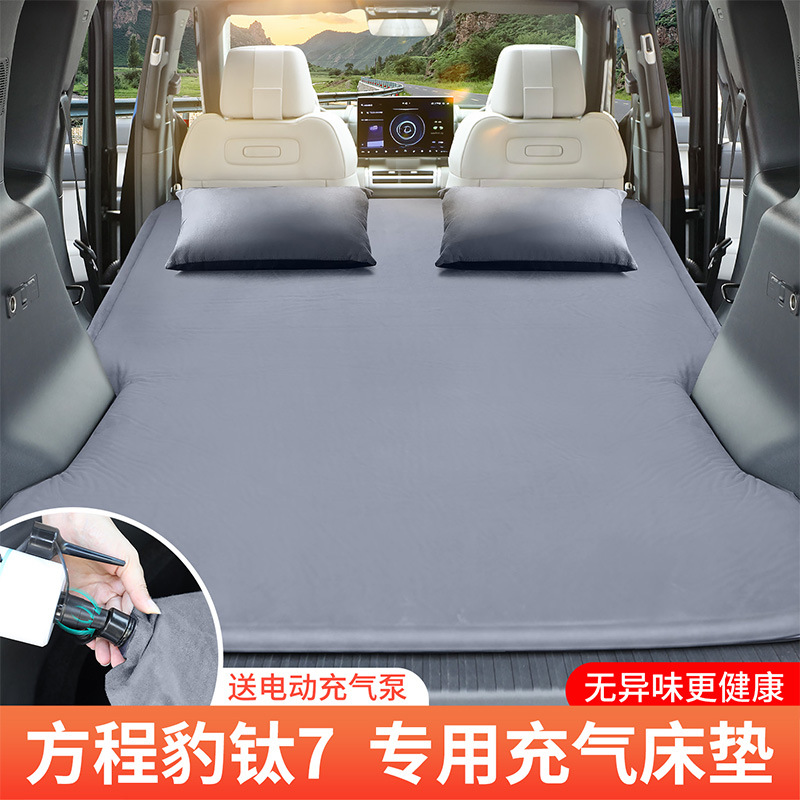 Fangchengbao – Car Inflatable Mattress Vehicle-mounted inflatable bed - leopard-5-active-pillow-elegant-gray-air-pump