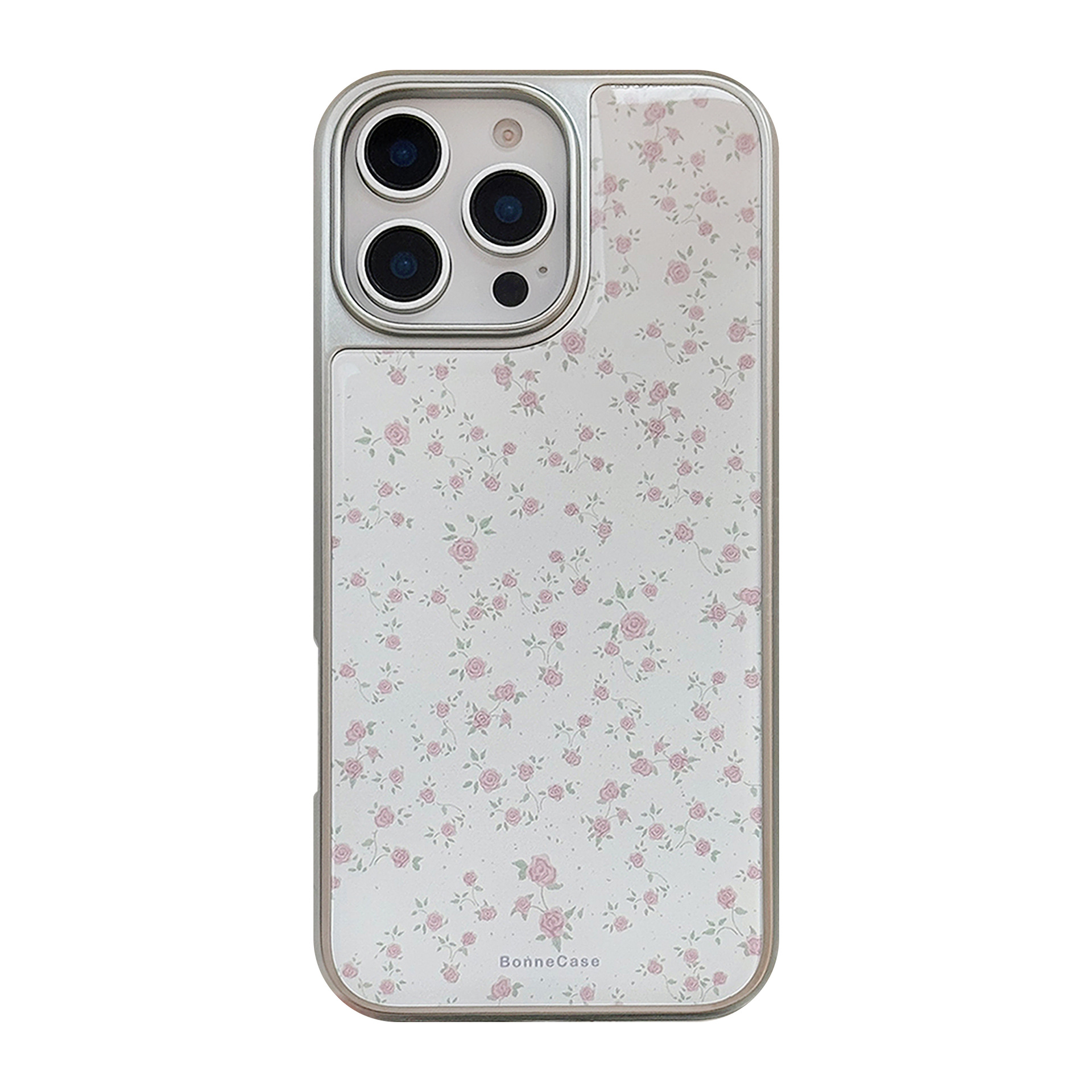 Funda para Teléfono con Diseño Floral de Rosas Rosadas, Apta para Apple 15 Pro Max, iPhone 16, Resina 17, Galvanoplastia 14, Estilo Coreano, Huawei