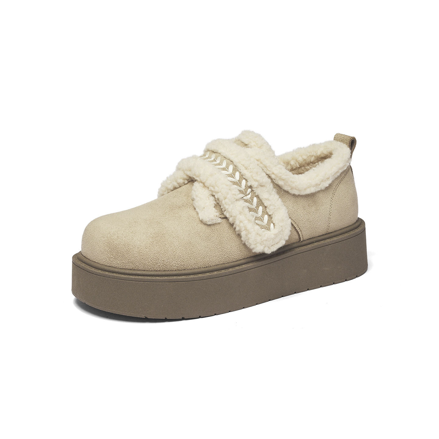 Augu Shiden todo incluido botas Birken mujeres 2025 nuevo otoño y invierno con suela gruesa de veludo zapatos de algodón de lana pequeñas botas de nieve