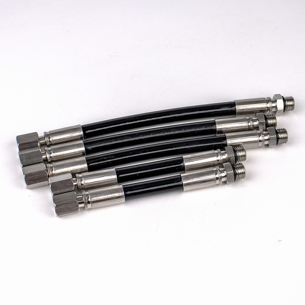 Tubo de alta presión de buceo HOTDIVE tubo de presión residual colgante lateral tubo de alta presión de longitud ajustable tubo corto de garganta corta