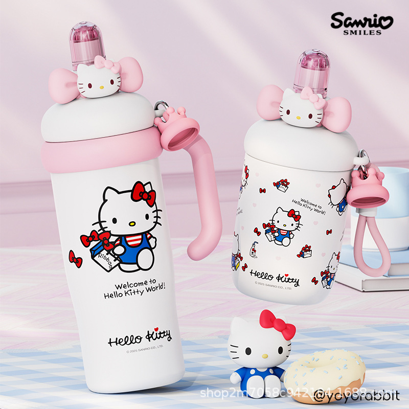 Hellokitty保温杯大号大容量冰霸杯女生高颜值生日礼物保冷水杯子|undefined