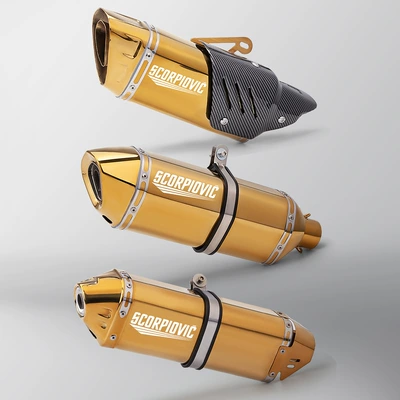 Motorcycle exhaust pipe, race street running exhaust
