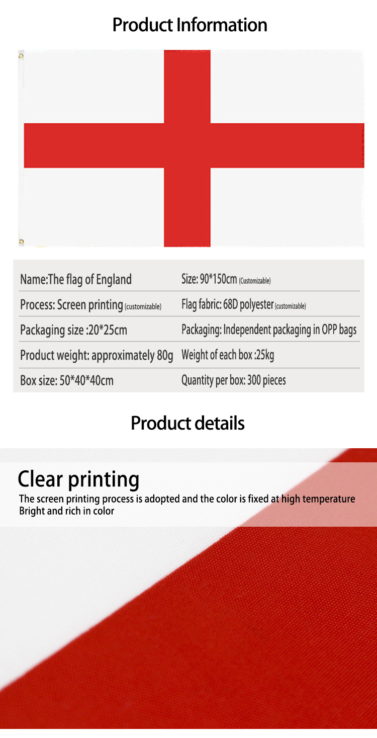 Drapeau angleterre en polyester pour intérieur et extérieur_voghion.com