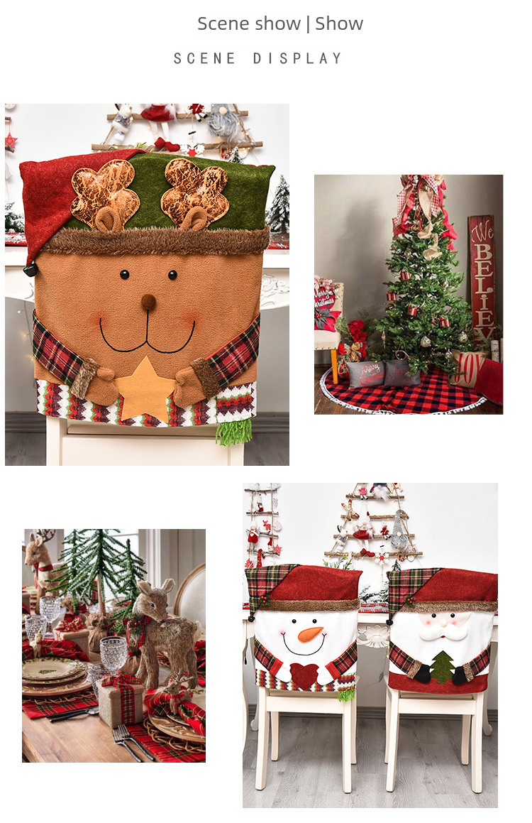 Christmas Ming Crown New Product Christmas Decorative Chair Cover Stool Cover New Style Doll Chair Cover Decorative Ornaments Home Furnish_voghion.com
