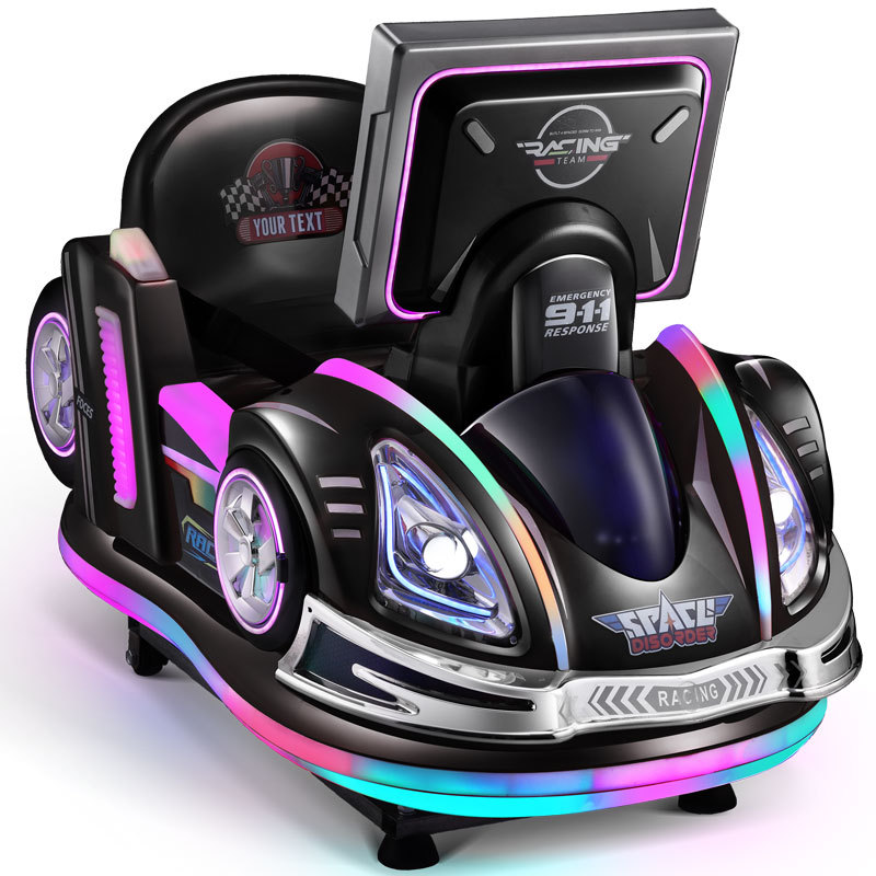 2025 nuevo coche colorido que utiliza monedas para niños, mecedora de 12 pulgadas MP5 HD pantalla de animación LCD oscilante